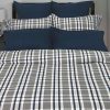 Cuddle Down Spencer Collection 100% Cotton Flannel 3 Piece Duvet Cover Set - King