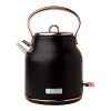 Haden Heritage 1.7L Electric Kettle - Black and Copper