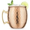 Final Touch Set of 6 Hammered Moscow Mule Mugs