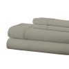 Cuddle Down Portuguese 100% Percale King Deluxe Cotton 200 TC 4 Piece Sheet Set - Dove Grey