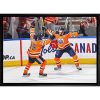 Frameworth Leon Draisaitl/Connor McDavid Framed Edmonton Oilers 20x29 Celebration Canvas