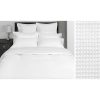 Cuddle Down 100% Waffle Textured Cotton King 3 Piece Duvet Cover Set - White