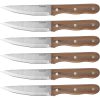 Cuisinart 6 Piece Triple Rivet Walnut Steak Knife Set