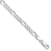 Karing Sterling Silver 4.5mm Figaro Bracelet
