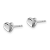 Karing Sterling Silver Diamond Heart Studs