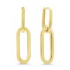 Dainty Diamond 10k Yellow Gold Paperclip Earrings
