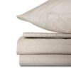 Dolce & Bianca Chez Vous Queen Microfibre Bed Sheet Set - Cream