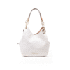 Michael Kors Lillie Large Chain Shoulder Tote - Vanilla/Acorn