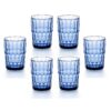 Guzzini 6-Piece Vanity Acrylic Crystal Tall Tumbler  Set - Sky Blue