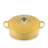 Le Creuset 6.2 L Shallow Round Dutch Oven Camomille Stainless Steel Knob