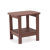Backyard Lifestyles  Side Table with Shelf - Red