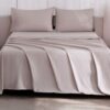 Ocean Fine Bedding Queen Sheet Set - Mocha Sand