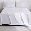 Ocean Fine Bedding Queen Sheet Set - White Coral