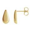 Dainty Diamond 14k Yellow Gold Tear Drop Studs