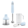 Smeg Immersion Hand Blender with Attachments - Pastel Blue