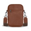 Champs Onyx Collection Leather Vertical Cross-Body Bag, Brown