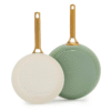 GreenPan ™ Reserve Pro Ceramic Non-Stick 2 Piece Fry Pans - Sage