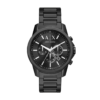 Armani Exchange Chronograph Black Stainless Steel Mens Watch
