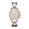 Armani Exchange Women’s Chronograph Silver-Tone Stainless Steel Watch