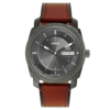 Fossil Machine Three-Hand Date Brown Litehide™ Leather Watch