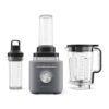KitchenAid Pure Power Blender with 2 x Personal Blender Jars - Matte Charcoal Grey