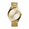 Michael Kors Ladies Slim Runway Gold-Tone Watch
