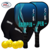 Grüvn Gripper-16V Pickleball Starter Set - Aqua White