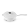 Le Creuset 2 L Saucier Pan White Classic Stainless Steel Knob