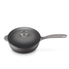 Le Creuset 2 L Saucier Pan Oyster Classic Stainless Steel Knob