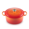 Le Creuset 8.1 L Round Dutch Oven Flame Stainless Steel Knob