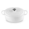 Le Creuset 6.3 L Oval Dutch Oven White Stainless Steel Knob