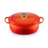 Le Creuset 6.3 L Oval Dutch Oven Flame Stainless Steel Knob