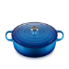 Le Creuset 6.2 L Shallow Round Dutch Oven Blueberry Stainless Steel Knob