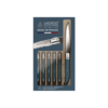Laguiole Heritage Steak Knife Blue Handle, Set of 6 - Blue