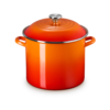 Le Creuset 11.4 L Stockpot Flame Stainless Steel knob