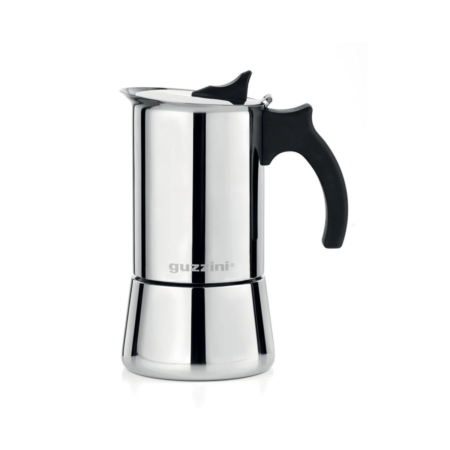 Guzzini Stainless Steel Moka 10 Cup Coffee Maker