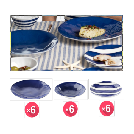 Guzzini Riviera Melamine Dinnerware Set 18pc