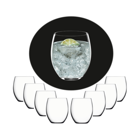 Luigi Bormioli Talismano Stemless Wine Glasses 8pc Set