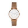 Skagen Signatur Rose-Tone Steel-Mesh Watch