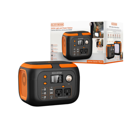 Black & Decker 300W Power Station-Black/
Orange