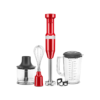 KitchenAid Variable Speed Corded Hand Blender with Accessories - Empire Red