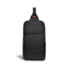 Champs Onyx Collection Leather Sling Bag, Black