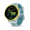 Garmin® Forerunner® 570 - 47mm, Amp Yellow Aluminum with Translucent Whitestone/Turquoise Band