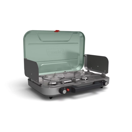 Coleman Cascade 328 3-Burner Propane Camping Stove - Moss Green