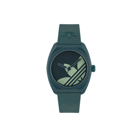 adidas Originals Project Three Green Dial Men's Bio-Resin Strap Watch - 42mm