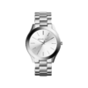 Michael Kors Ladies Slim Runway Silver-Tone Watch