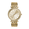Michael Kors Parker Glitz Gold Dial Pave Bezel Ladies Watch