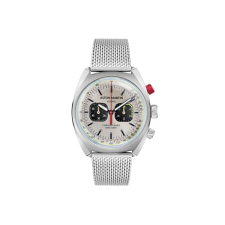 Aston Martin Timeless Champagne Dial Men's Mesh Band Watch - 43mm