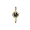 Versace Greca Pendant Lady Black Dial Ladies Bracelet/Leather Band Watch with Necklace Chain - 28mm