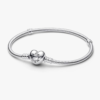 Pandora Moments Heart & Snake Chain Bracelet